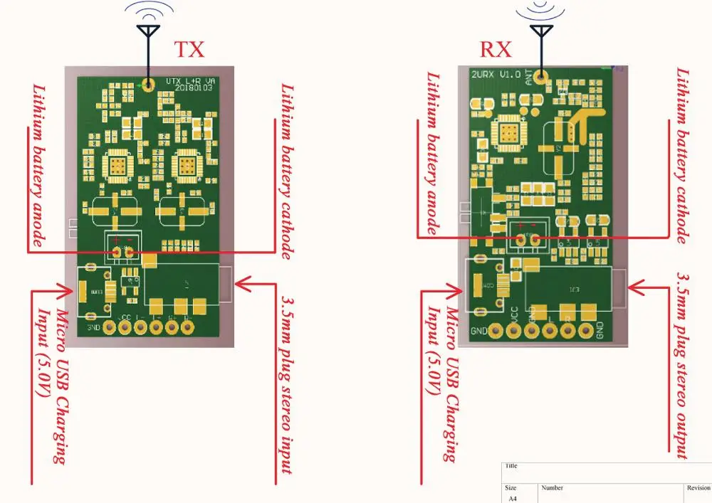 UHF stereo senza fili audio transceiver modulo trasmettitore audio altoparlante senza fili modulo strumento musicale FAI DA TE artefatto