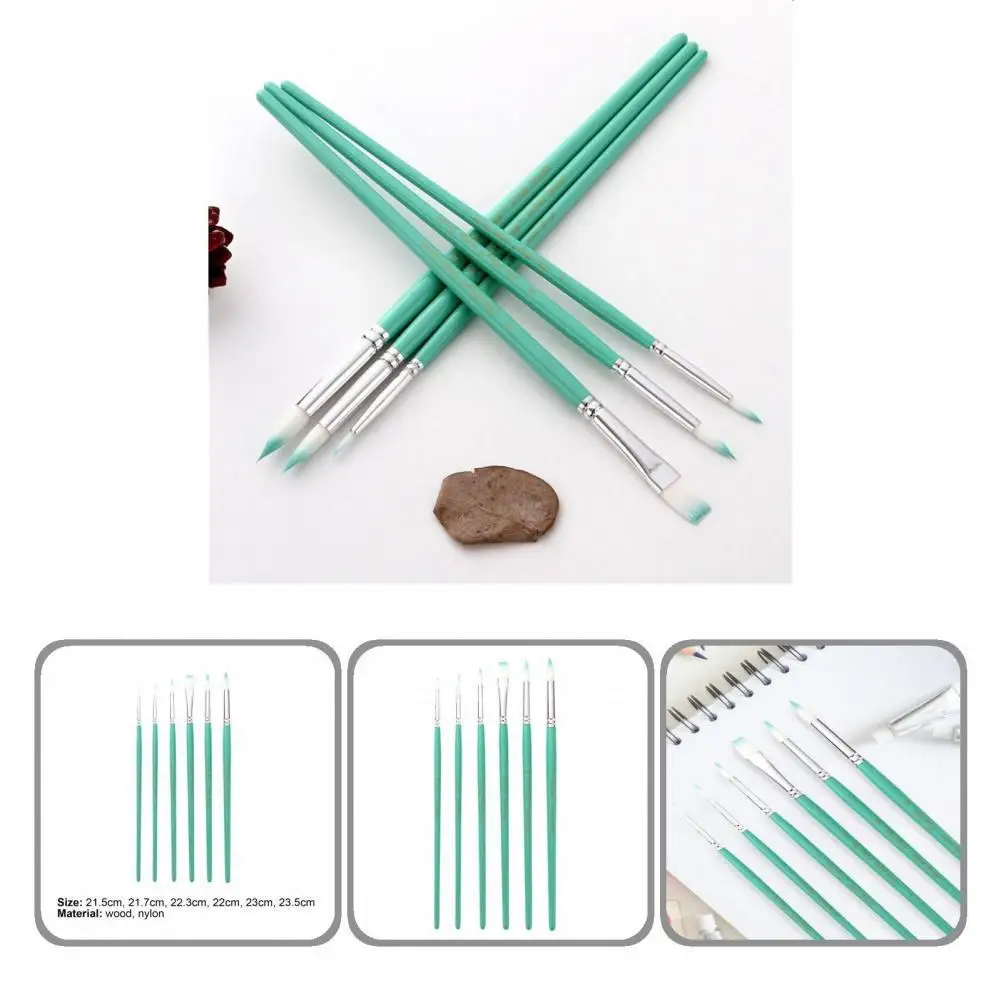 Drawing Brush Set Nylon Paint Brush Set Remarkable Details Reusable  Useful Artists Beginners Drawing Brush