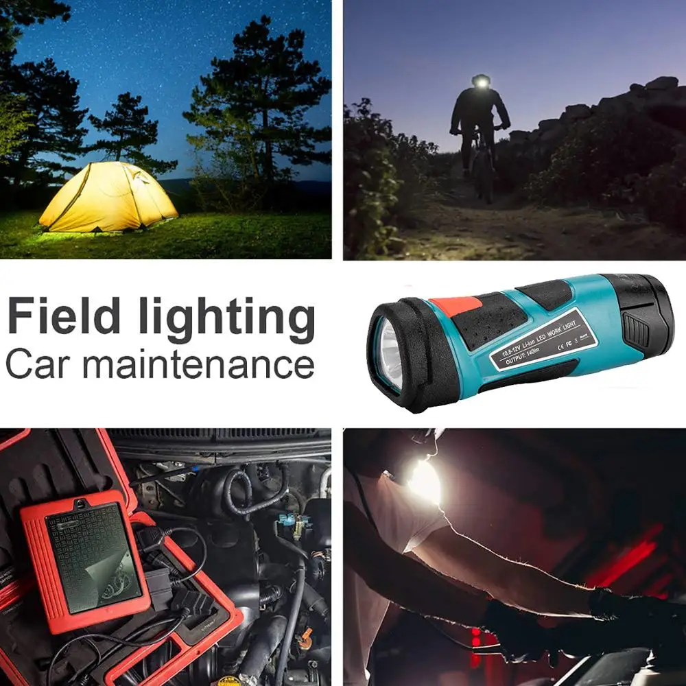 Suitable for Bosch Indoor and Outdoor 3W Tool Light  illuminator Used for Bosch 10.8V Lithium ion Battery BAT413A/BAT411/BAT412A