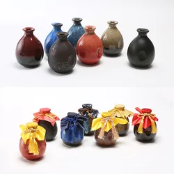 500ml Sake Distribution Wine Pot Liquor Warmer Household Ceramic Creative Ceramic Bottle Barware Flagon Small Stoup Single Pot