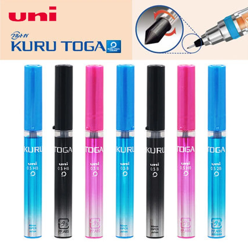 Japan UNI mechanical pencil replacement refill 0.5-203 lead black KURU TOGA series automatic lead 20 pieces/1 piece