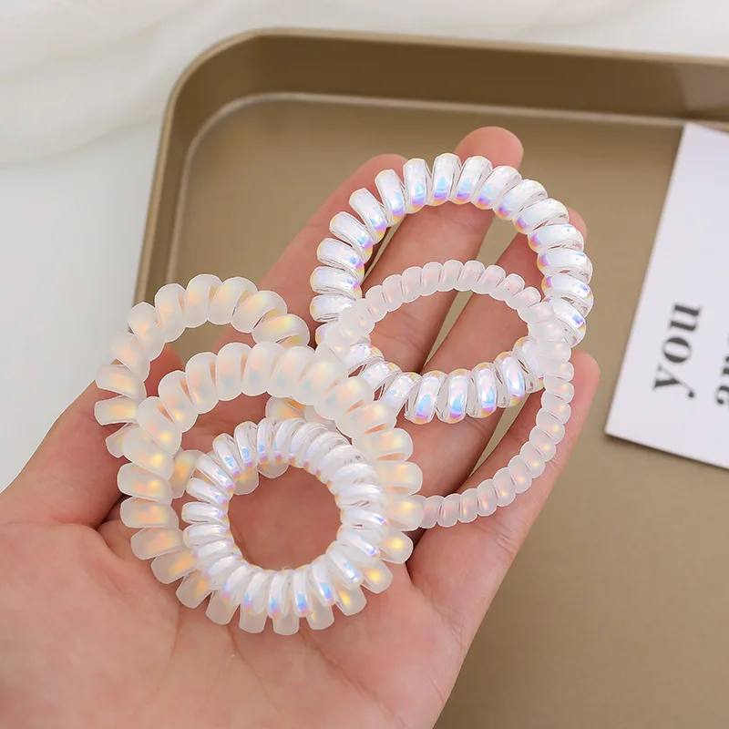 Mermaid color Ji phone line hair ring female hair rope ins wind sweet super fairy hair accessories Korean phone ring hair rope3p