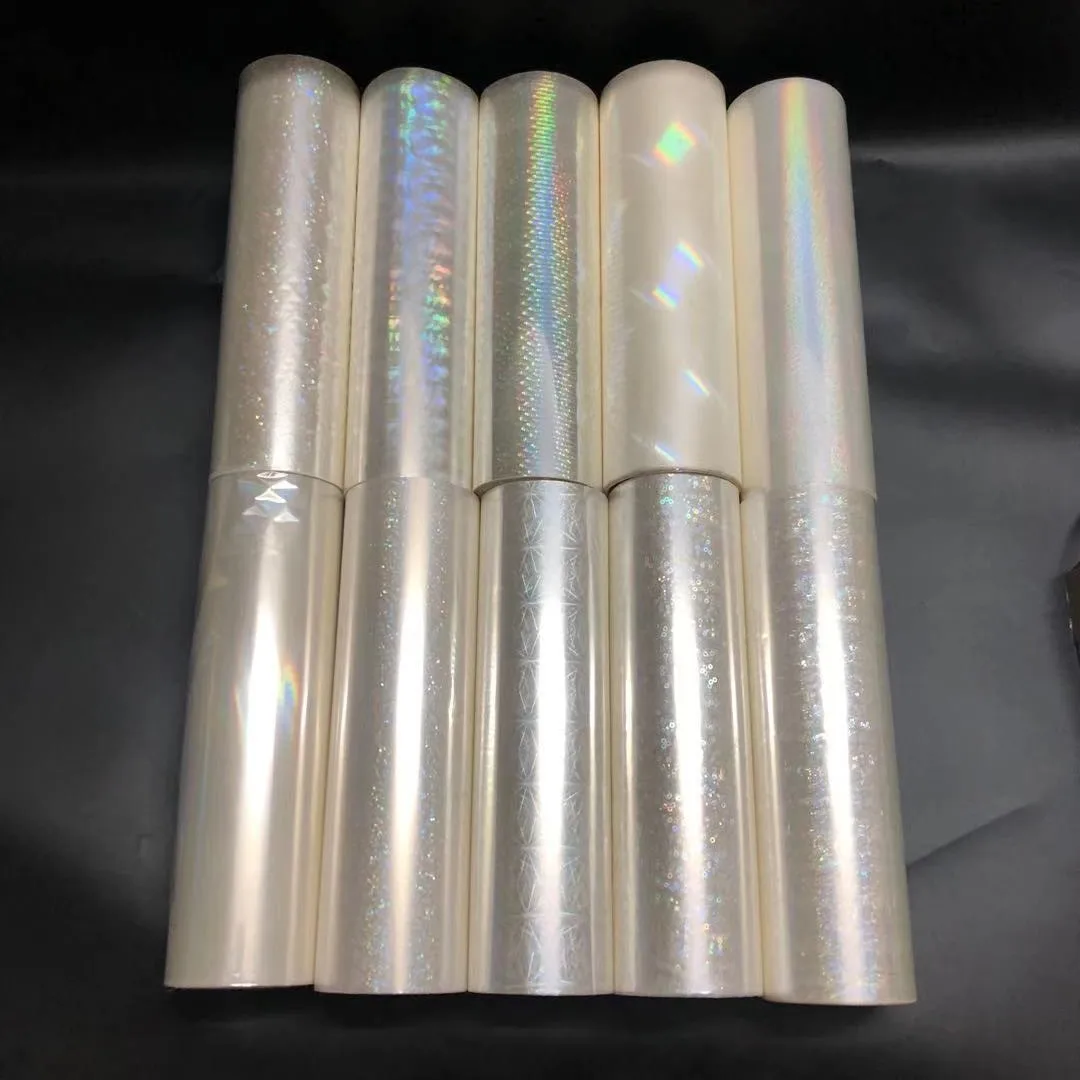 120M Holographic Transparent Hot Stamping Foil Paper Rolls for Laminator Heat Transfer film Laser Printer Card Craft Paper 21cm