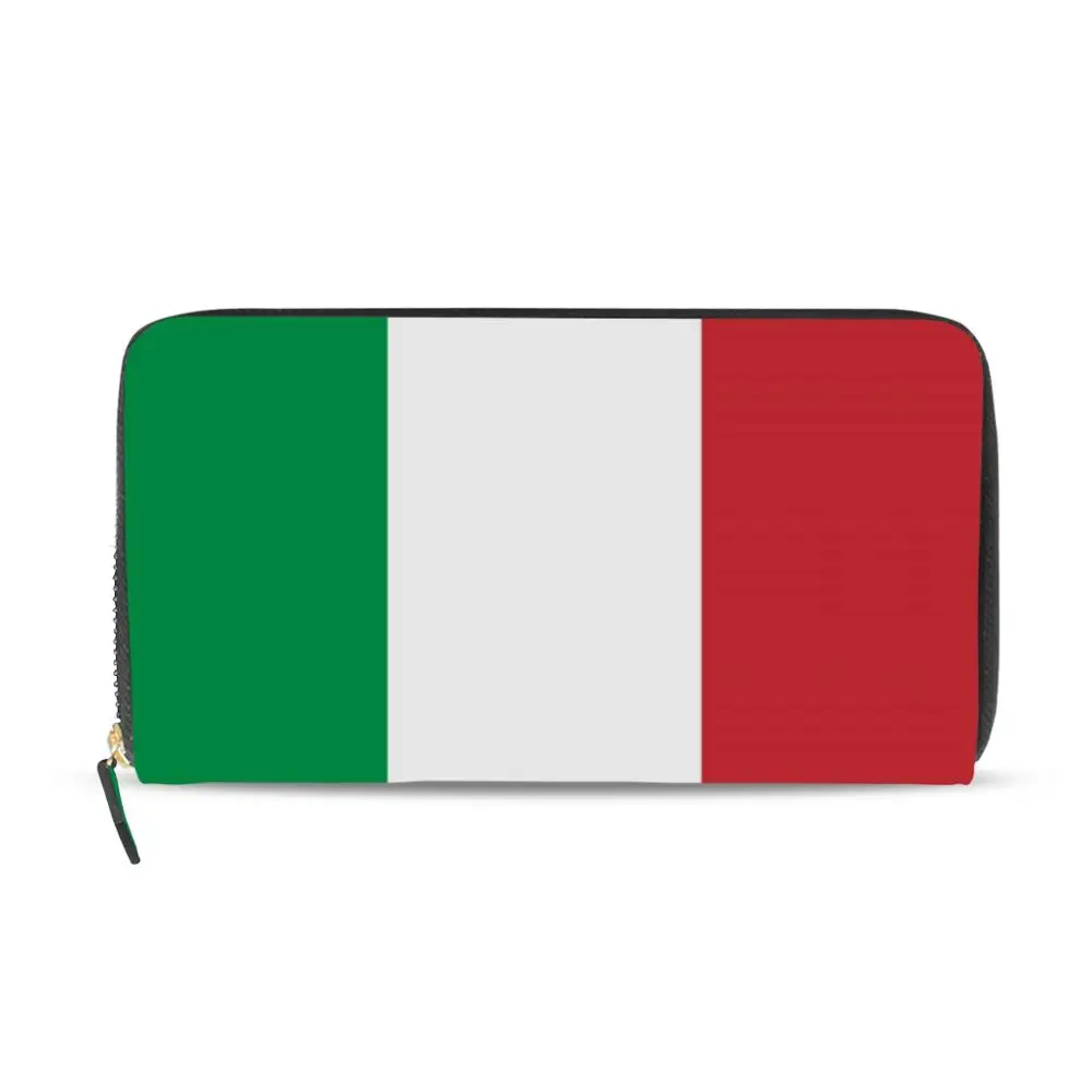 

ALAZA New Clutch Wallet For Women Female Leather National flag Purse Card Holders Coin Phone Pocket Long Money Wallets Bolsas