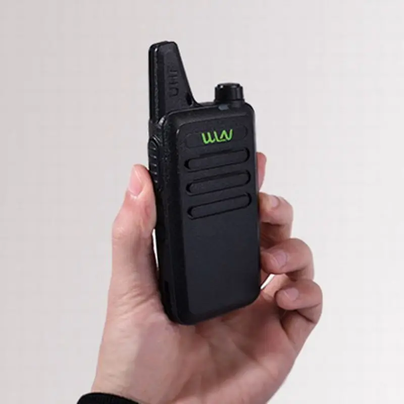 Walkie-talkie portátil WLN KD-C1Mini, Radio UHF 400-470 MHz 5W 1500mah con 16 canales, transceptor portátil delgado para aficionados, 2 uds.