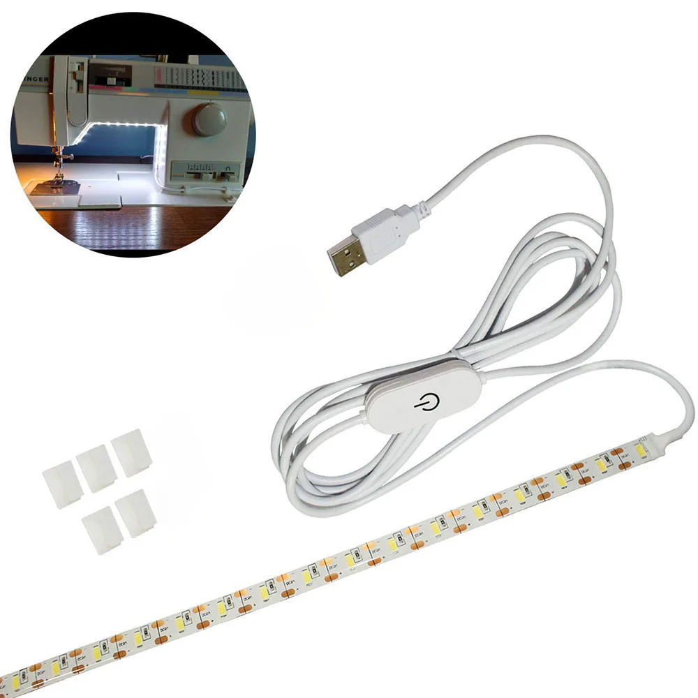 Super bright 30cm 50cm Sewing Machine LED Light Strip Light Kit DC 5V USB Sewing Light Industrial Machine Working LED Lights