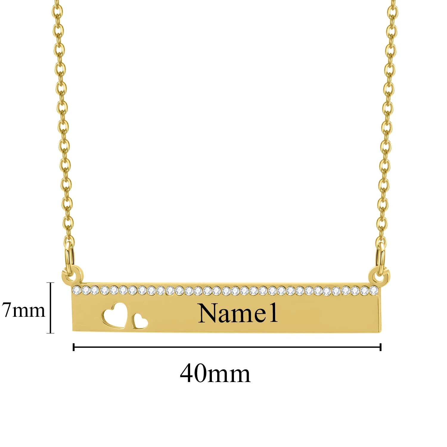 MYDIY  925 Sterling Silver Personalized Engrave Name LOVE Pendants Custom Necklace for Women Men Baby Child Mom Fashion Jewelry