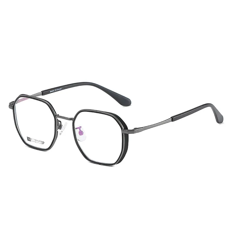 Reven Jate 6074 Titanium Optical Eye glasses Ultem Flexible Super Light-Weighted Prescription Optical EyeGlasses Frame