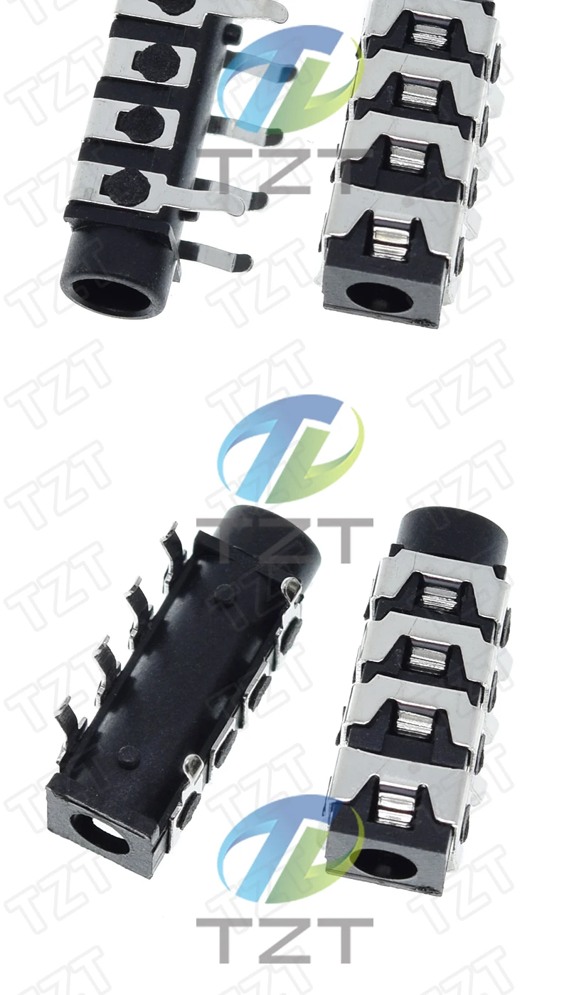 10/30 Stück PJ-313B PJ313B Telefonbuchse 3,5 mm 6 Kontakte 4 Leiter Stereo-Audiobuchse Durchgangsloch Rechtwinklig 4-poliger Audiostecker – Detail 5