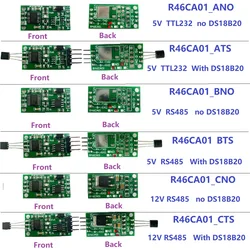 5x R46CA01 sensore di acquisizione della temperatura Modbus DS18B20 scheda protocollo seriale RS485 3.7V 5V 6V 9V 12V 24V Modbus