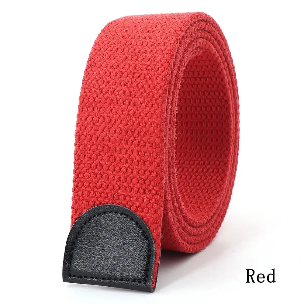 Mens Canvas Outdoor Tactical Canvas Belt Accessories Separate Belt Width 3.8cm Thickness 4mm Men\'s Belt Women\'s Belt (No Buckle)