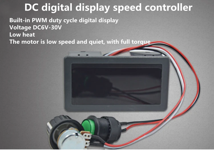 6V12V24V 8A  60W DC Motor Digital Display Speed Contoller Micro Motor Variable Speed Switch DC Controller