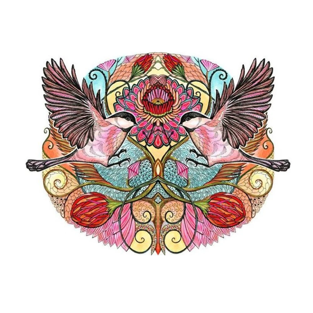 

Diamond Mosaic Diy Diamond Embroidery Flying Couple Sparrow Diamond Painting Cross Stitch Floral Rhinestone Decoration Stickers