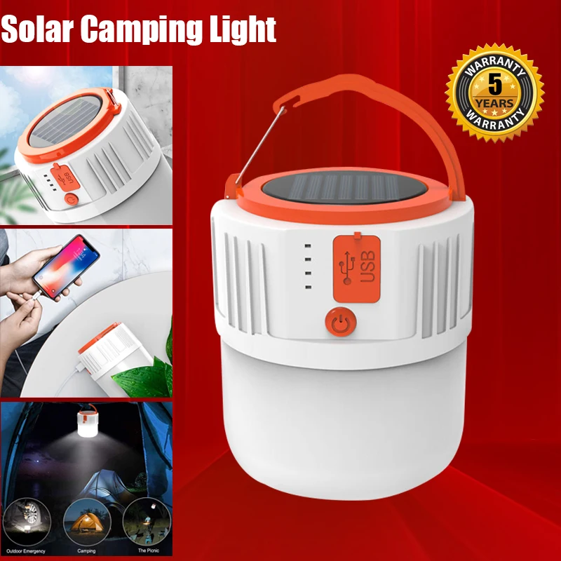 Portable Solar Emergency Charging Lamp Light Solar with Emergency Mobile Charger Light Solar Lanterns USB Rechargeable Outdoor