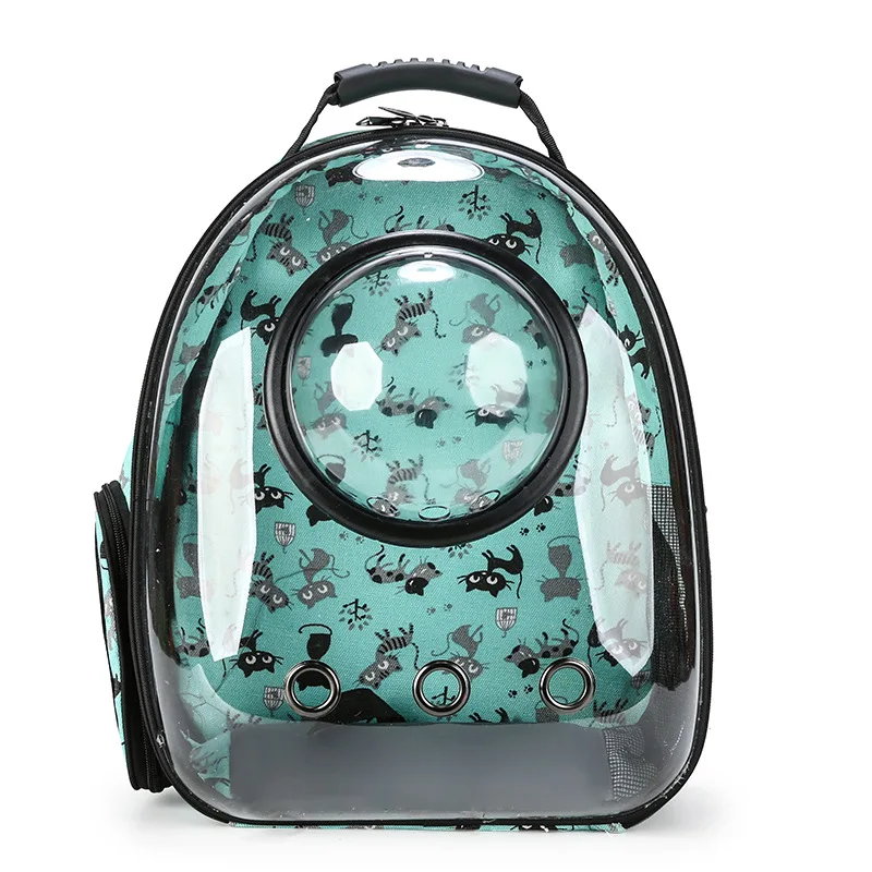 Clear Cat and Dog Tote Space Capsule Pet Dog Cat Backpack Portable Outdoor Cat Shoulder Tote Bag Puppy Dog Cat Backpack