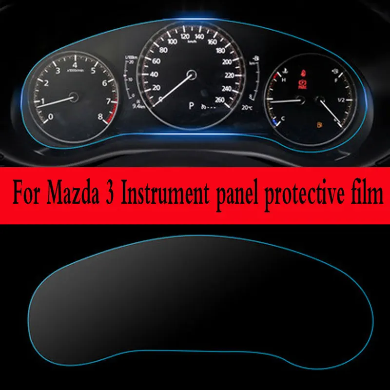 For Mazda 3 8.8Inch 2019 2020 2021 GPS Navigation tempered glass screen protective film PET instrument panel protective film