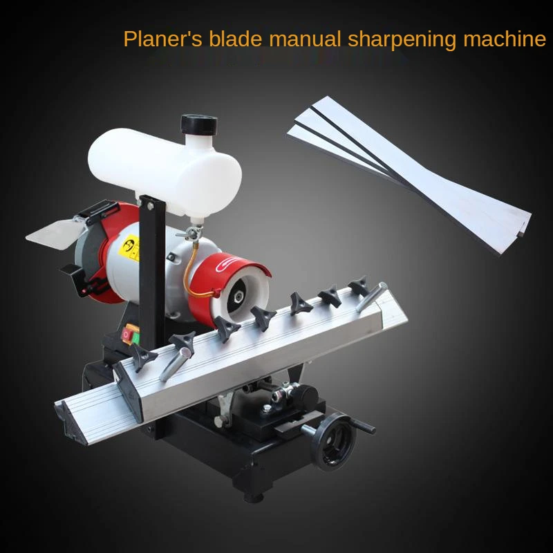 220V Single-Phase Small Woodworking Machinery Manual Straight Cutting Tool Grinding Machine Planer Blade Grinding Machine