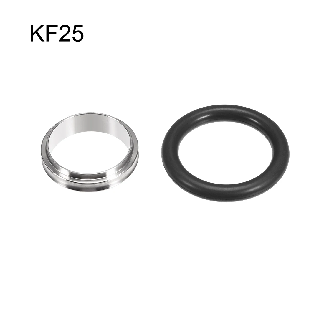 uxcell 2 Pcs Centering Ring KF-16 Vacuum Fittings ISO-KF Flange 39mm x 24.5mm Fluororubber O-Ring