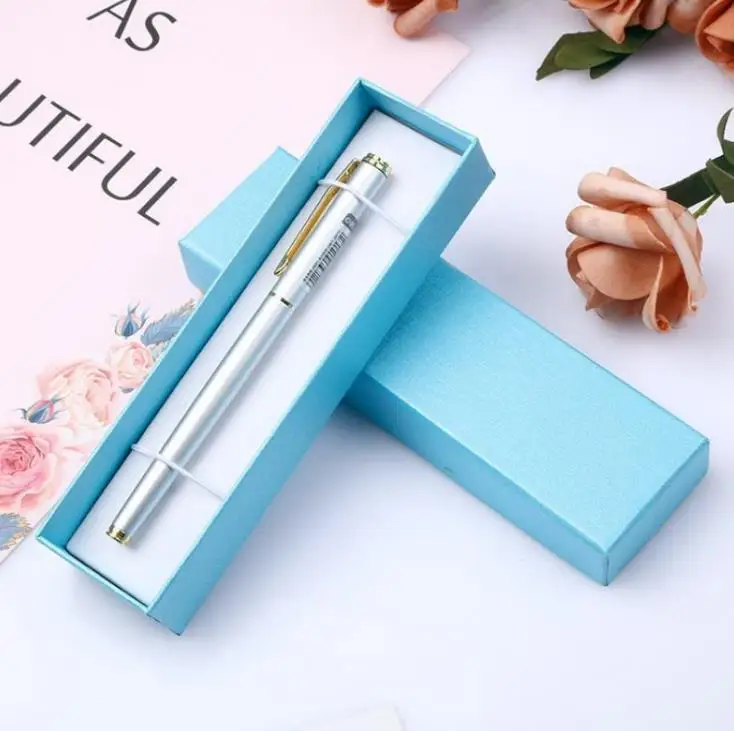 School Office Pen Packing Box Rectangular Paper Gift Boxes for Pencil Ballpoint Pen Wholesale SN160