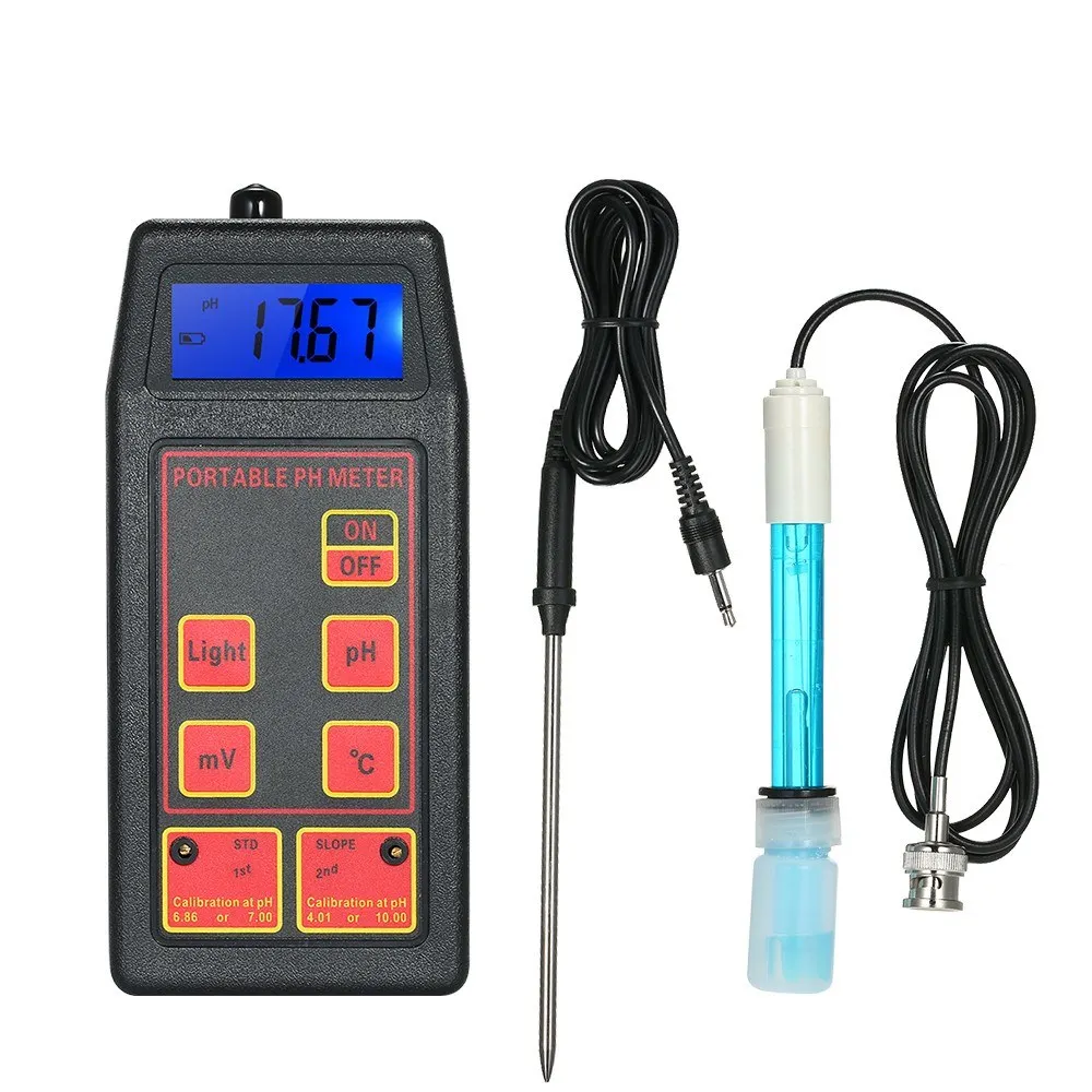 

Professional Portable Multi-function Water Quality Monitor Multiparameter pH Temperature Water Quality Tester