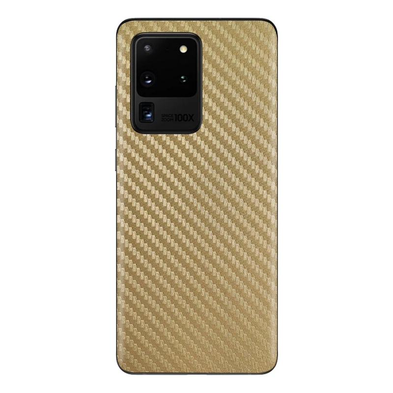 3D Carbon Fiber Skins Film Wrap Phone Back Sticker For SAMSUNG S21 S20 Ultra S20+ S10 Plus S10e S9 S8+ Note 20 10+ 8 9 A51 4G