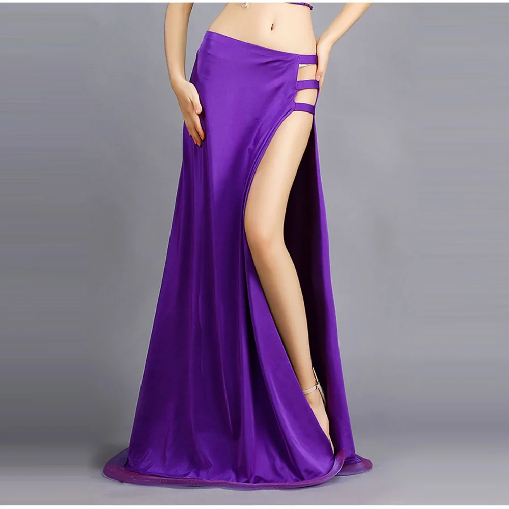 Adults Sexy Belly Dance Costume Waves Slit Lateral Skirt Women Clothing Belly Dance Costume Performance Dress Stage Belly Dance