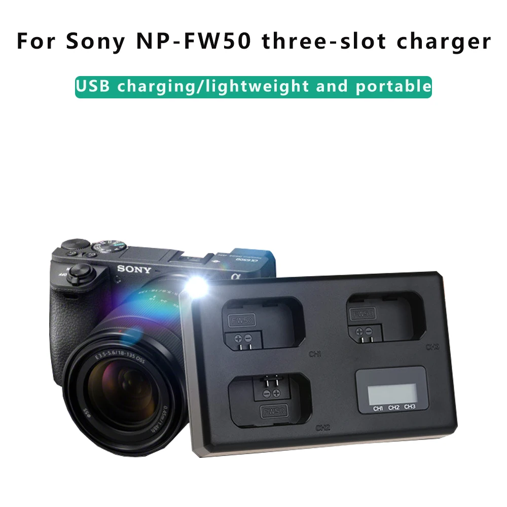 NP-FW50 NP FW50 2000mAh Battery  For Sony Alpha a6500 a6300 a6000 a5000 a3000 NEX-3 A7 A7II A7RII A7SII A7S A7S2 A7R A7R