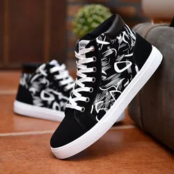 Zapatos informales de Skateboarding para hombre, Zapatillas deportivas altas, zapatos transpirables para caminar al aire libre, zapatos de calle para hombre