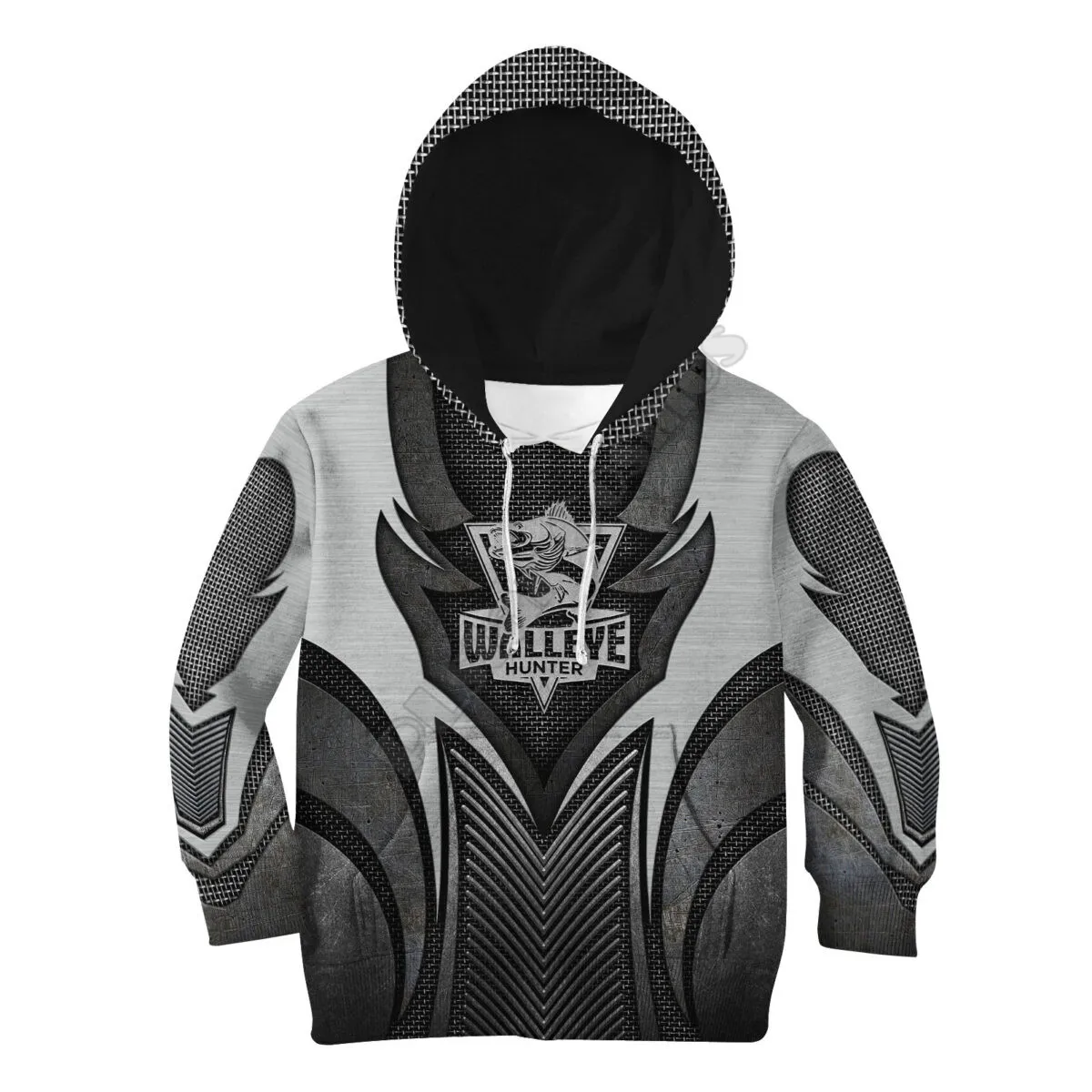 Metal Walleye Fishing 3d all over printed Hoodies Kids zipper Pullover Sweatshirt Tracksuit/family t shirt 01