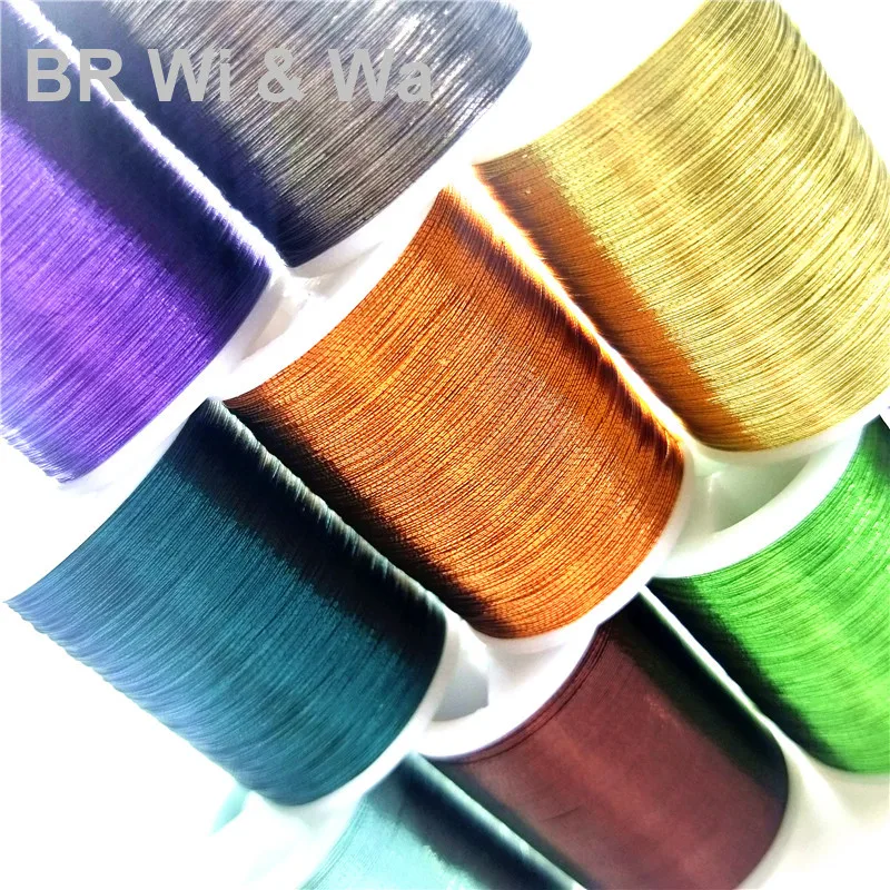 BR Wi&Wa Metallic Thread 230m/Spool Size A Fishing Rod Component DIY Rod Building Repair 1pc /lot