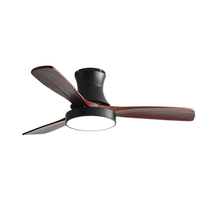 Hiện Đại Thông Minh Led Trần Có Đèn Điều Khiển Từ Xa Cho Ăn Phòng Khách Phòng Ngủ Gỗ Chắc Chắn Bắc Âu Quạt Đèn