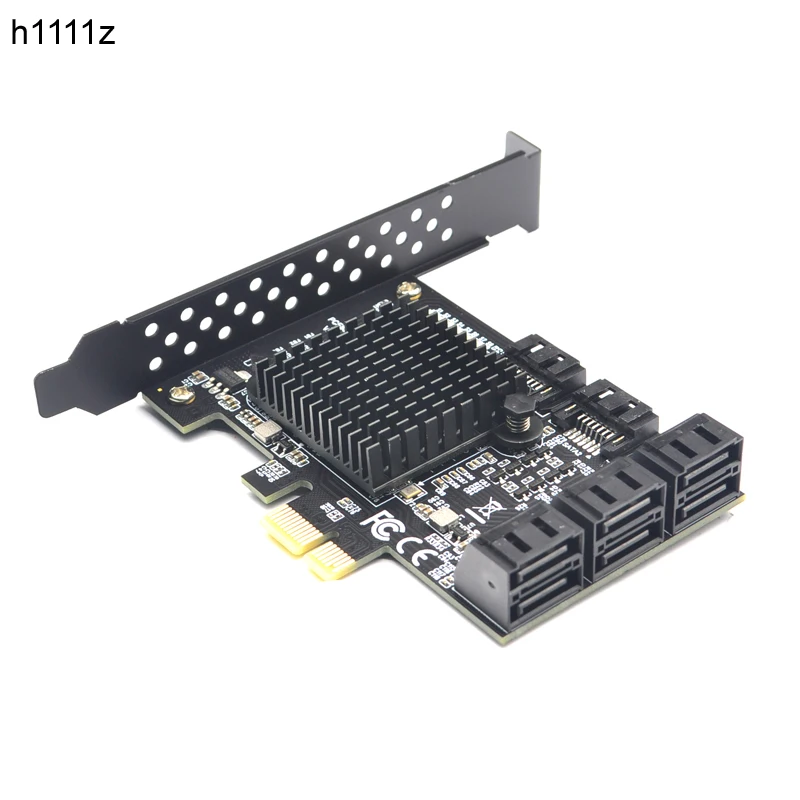 

PCIE SATA III 8 Ports Controller Card PCIe 2.0 x1 SATA 6G Expansion Card with Low Profile Bracket Support Win10 PCIE SATA Card