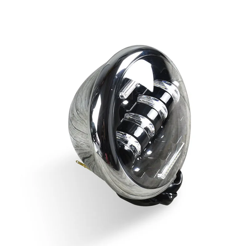 883 Retro Motorcycle Modified LED Highlights 5.75 Inch Headlights Double Line Type Driving Light