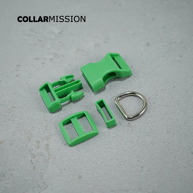 

50pcs/lot(plastic buckle+Tri-Glid+square keeper+D ring) DIY dog collar 25mm webbing sewing quality accessory premium 17 kinds