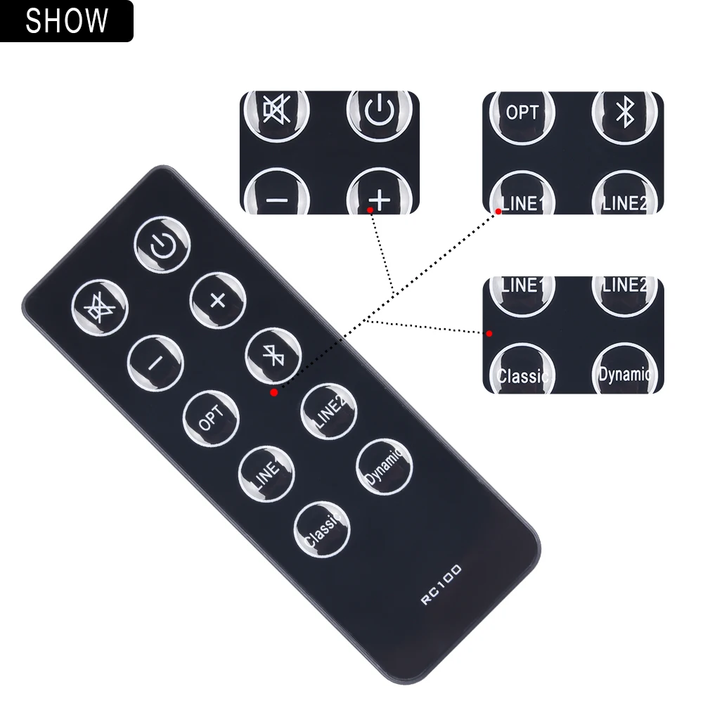 Vervangen afstandsbediening voor edifier rc100 multimedia boekenplank speakers