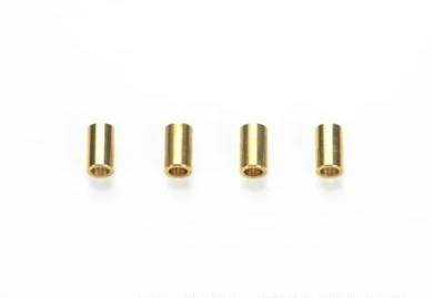 Free Shipping 100PCS Double Rollers Brass Tube For Tamiya Mini 4WD 94801 Self-made Parts  Two Sections Guide Wheel Brass Tube