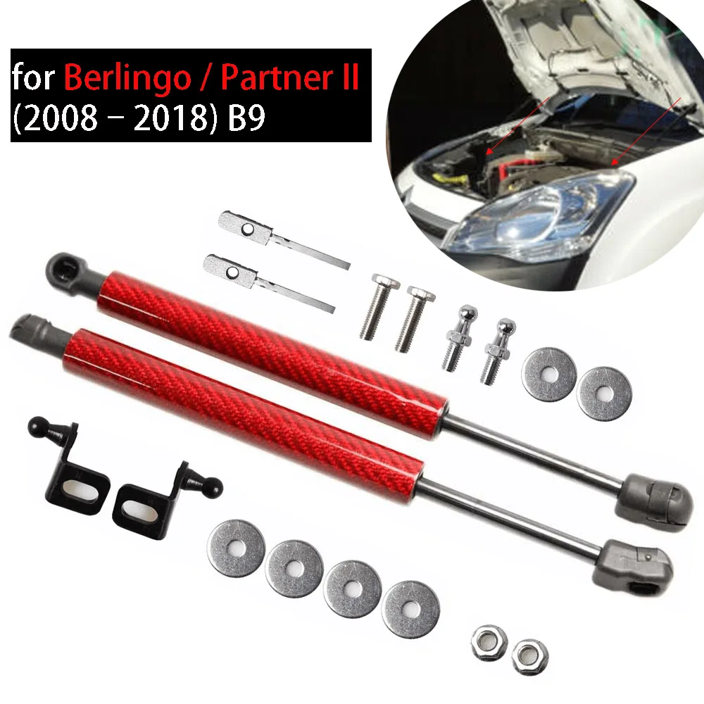 

For 2008-2018 Citroen Berlingo B9 Peugeot Partner Opel Combo Cargo 2021 Front Hood Bonnet Modify Gas Struts Lift Support Dampers