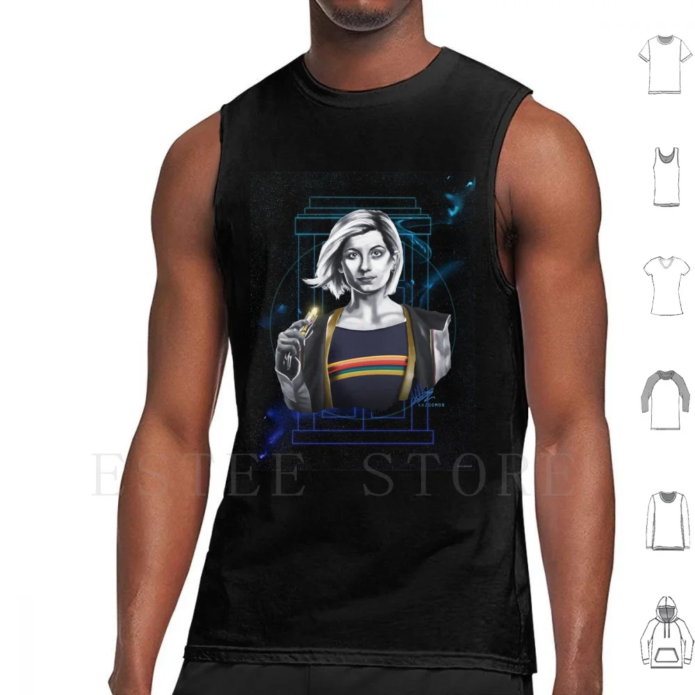 

It's About Time Tank Tops Vest Cotton Who Jodie Whittaker Once Upon A Time Space Lord The Kazoomoo