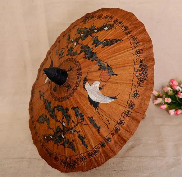 Southeast Asia Dancing Umbrellas Vintage Oil paper umbrella 65cm Thailand Men