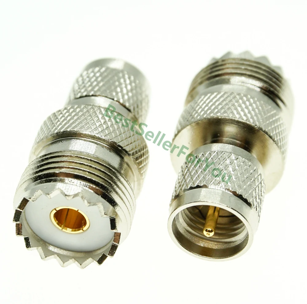 Conector Mini UHF MINIUHF macho a UHF hembra PL259 SO239 KENWOOD antena a Motorola adaptador RF