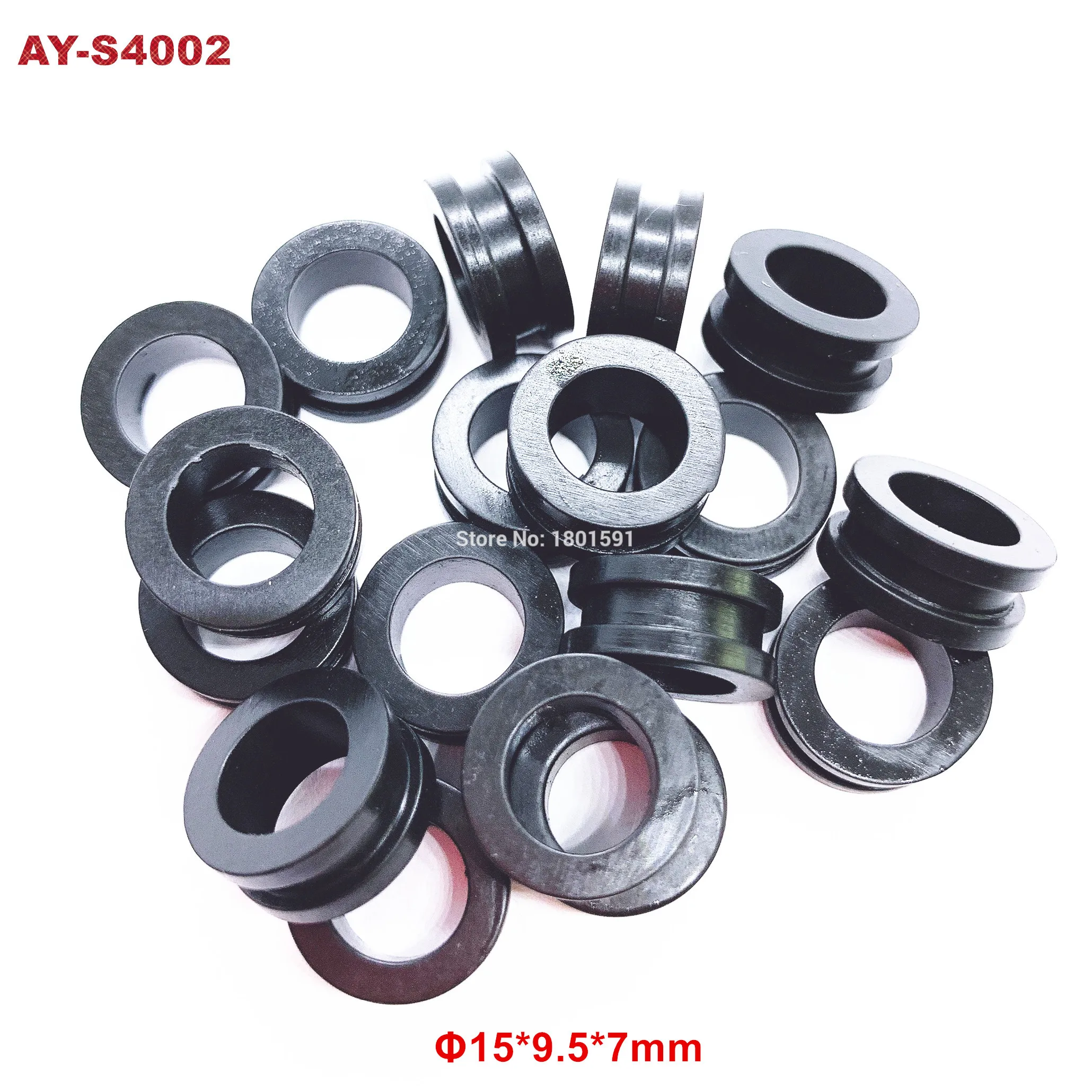 free shipping 500pieces grommet rubber seal 15*9.5*7mm for japan car fuel injector repiar service kits (AY-S4002)