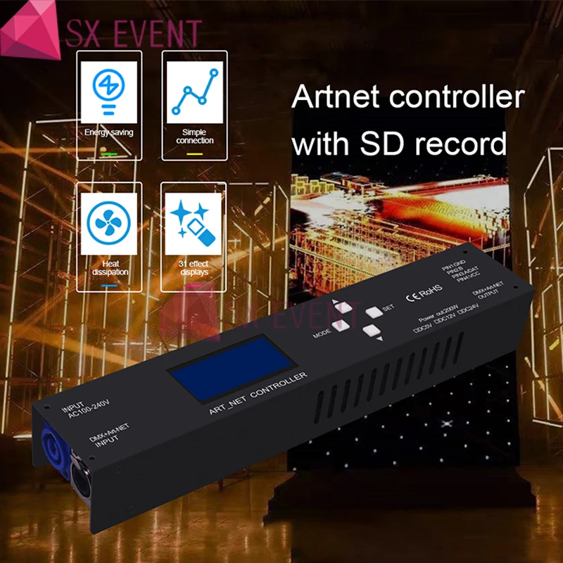 

DMX SPI Pixel Led Light Artnet Dmx 512 Controller Support by Madshow Software