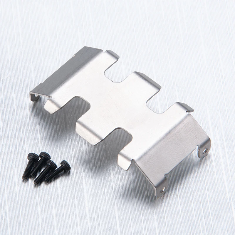 AXSPEED Osłona podwozia ze stali nierdzewnej do Axial SCX24 Deadbolt C10 Wrangler Gladiator Bronco 1/24 RC Car