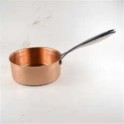 20cm Extra thick copper milk pot jam sugar red copper pot single handle