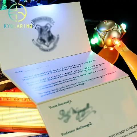 Kyglaring LED-belysningsset DIY-leksaker för 76391 Magisk brevbärare, uggla, byggblock (endast ljuskit ingår) 12 best sales Lego 75341 - №9