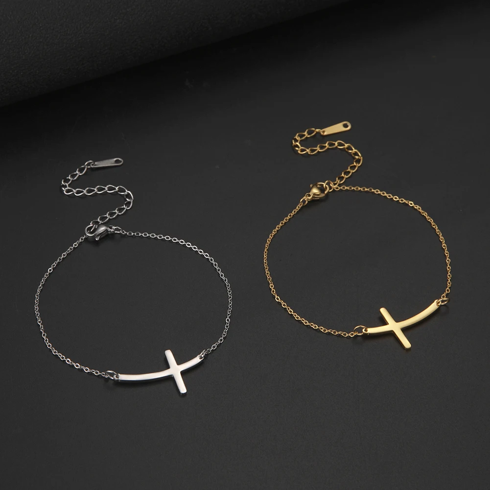 Edelstahl Christliches Kreuz Charm-Armband Religiöser Glaube Gebetsarmbänder für Frauen Schmuck Geschenke Großhandel 2026 Neu