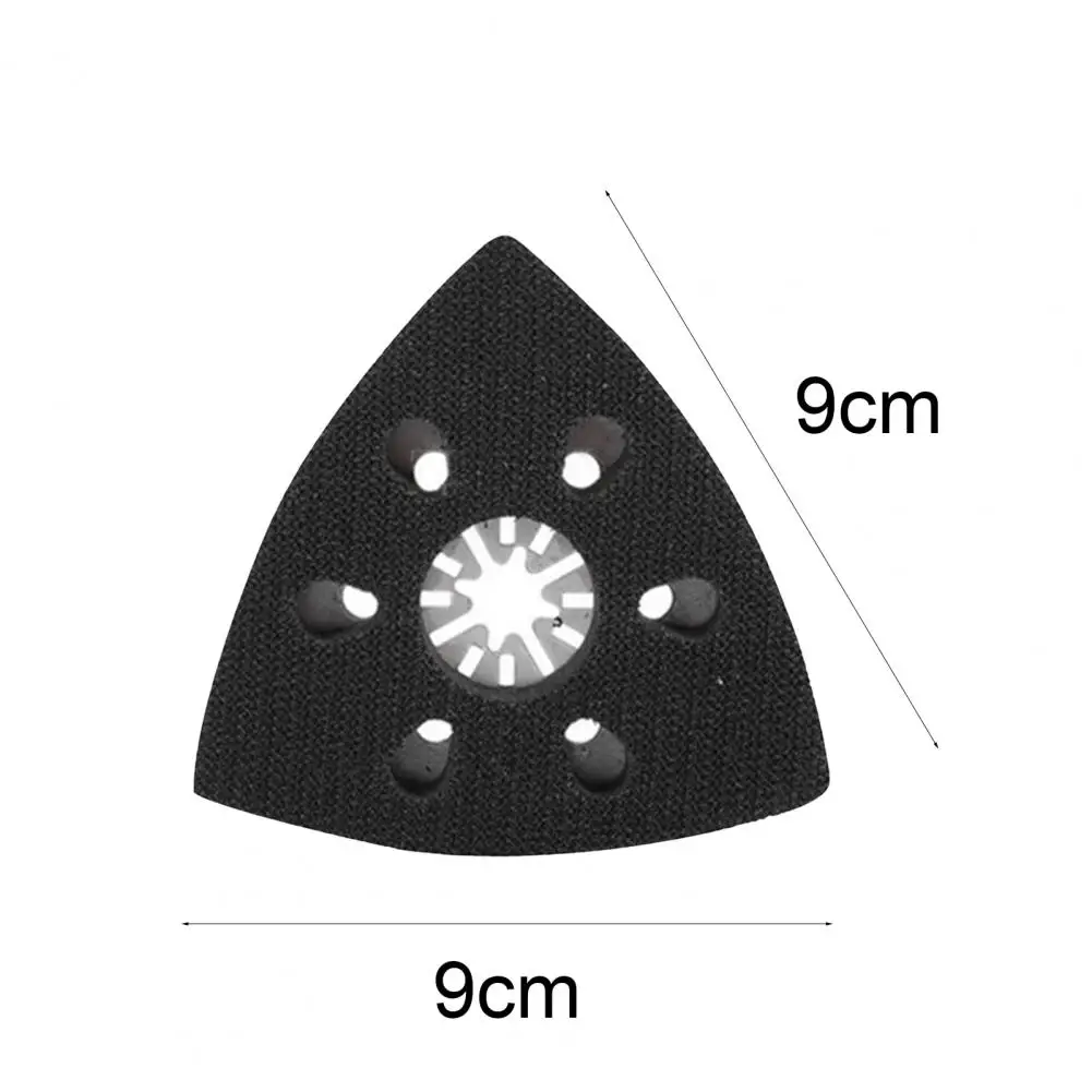 Tampon de Ponçage Triangulaire Universel à Dégagement Rapide, Lame de Scie à Sable, Outil Multifonction Osccorporelle, Calcul, Travail, 6 Trous, 90mm