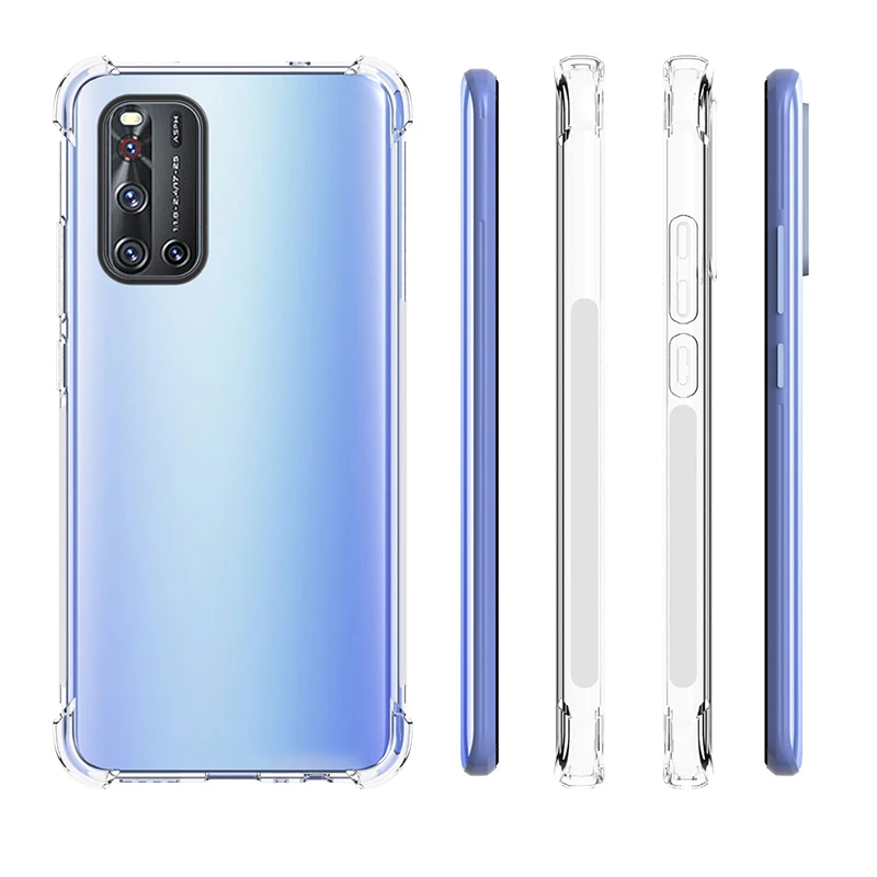 VIVO V19 Antiskid Silicon Soft Back Cover Case For ViVO X50 Pro Plus Y50 Y30 Case Soft Shockproof Protection Back Case