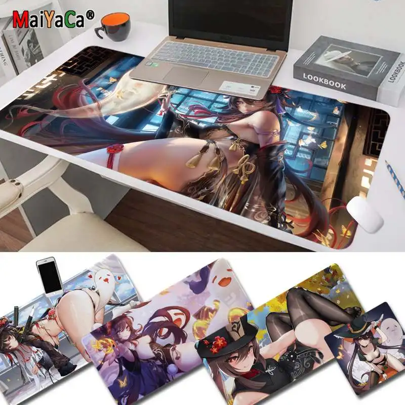 

MaiYaCa Genshin Impact Hutao Boy Подарочный коврик для ноутбука игровая мышь коврик для мыши Размер для игроков CSGO Настольный ПК компьютер ноутбук