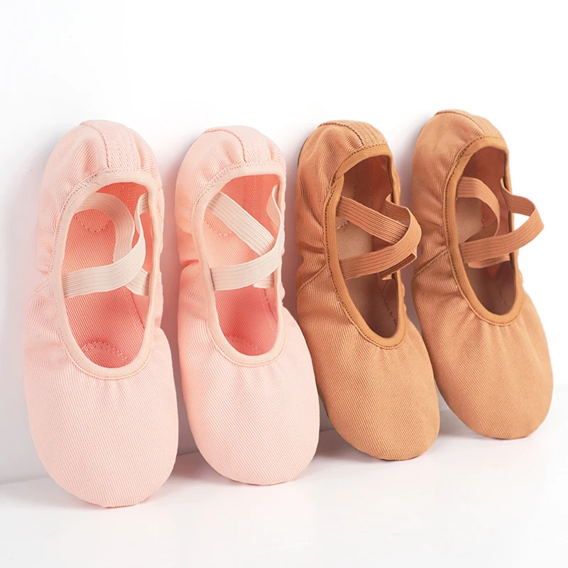 Girl Dance Slippers Adult Professional Canvas Soft Sole Ballet Shoes Girls Women Children Ballet Slippers